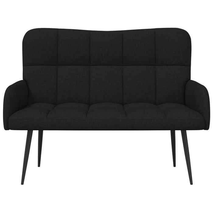 Canapea cu două locuri Negru 115 x 61 x 87 cm țesătură - WALTI WALTI