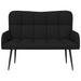 Canapea cu două locuri Negru 115 x 61 x 87 cm țesătură - WALTI WALTI