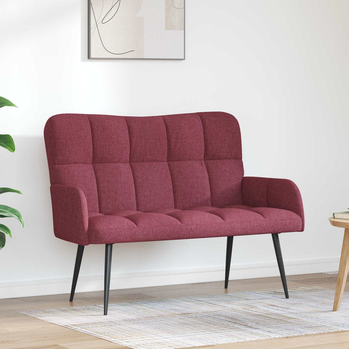 Canapea cu două locuri bordo 115 x 61 x 87 cm țesătură - WALTI WALTI