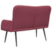 Canapea cu două locuri bordo 115 x 61 x 87 cm țesătură - WALTI WALTI
