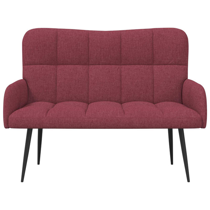 Canapea cu două locuri bordo 115 x 61 x 87 cm țesătură - WALTI WALTI