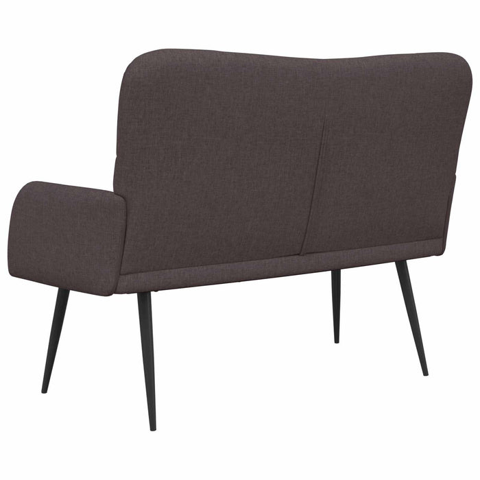 Canapea cu două locuri Maro închis 115 x 61 x 87 cm țesătură - WALTI WALTI