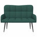 Canapea cu două locuri Verde închis 115 x 61 x 87 cm țesătură - WALTI WALTI