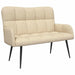 Canapea cu două locuri Crem 115 x 61 x 87 cm țesătură - WALTI WALTI