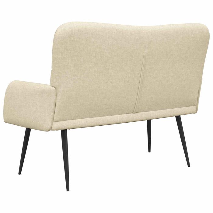 Canapea cu două locuri Crem 115 x 61 x 87 cm țesătură - WALTI WALTI