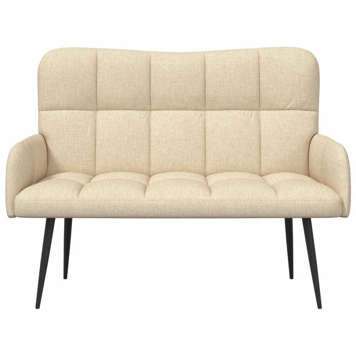 Canapea cu două locuri Crem 115 x 61 x 87 cm țesătură - WALTI WALTI