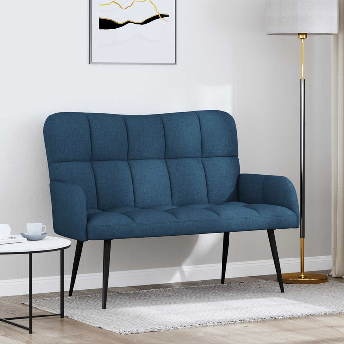 Canapea cu două locuri albastru 115 x 61 x 87 cm țesătură - WALTI WALTI