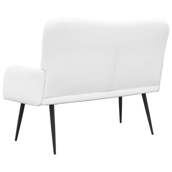 Canapea cu două locuri Alb 115 x 61 x 87 cm țesătură - WALTI WALTI