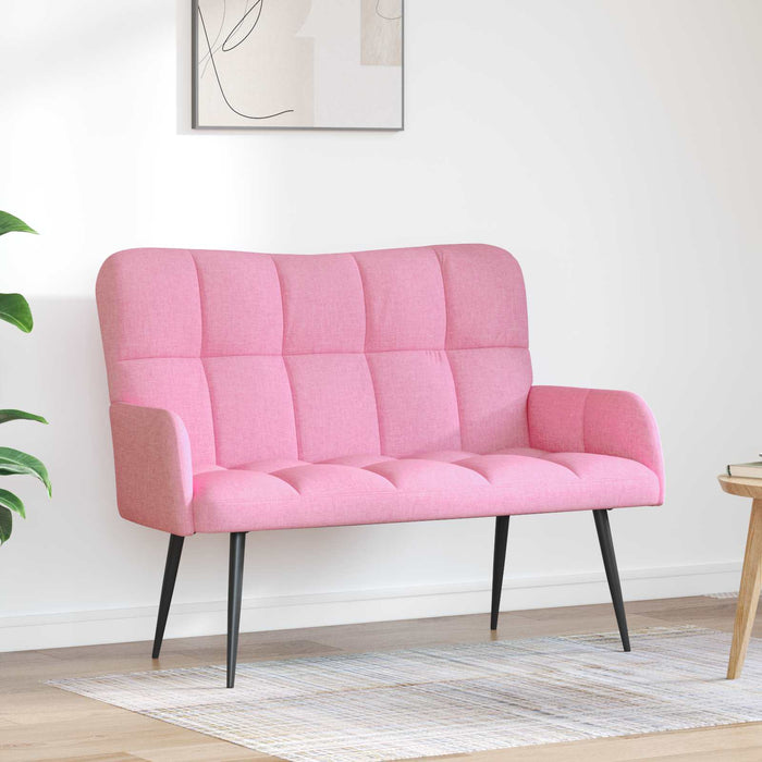 Canapea cu două locuri Roz 115 x 61 x 87 cm țesătură - WALTI WALTI