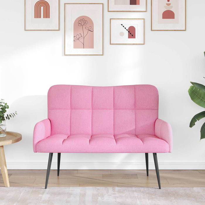 Canapea cu două locuri Roz 115 x 61 x 87 cm țesătură - WALTI WALTI