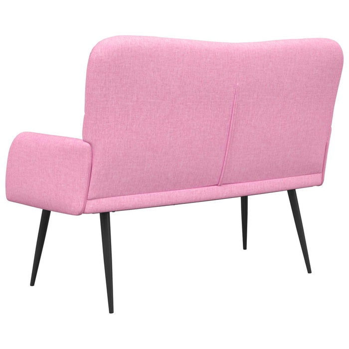 Canapea cu două locuri Roz 115 x 61 x 87 cm țesătură - WALTI WALTI
