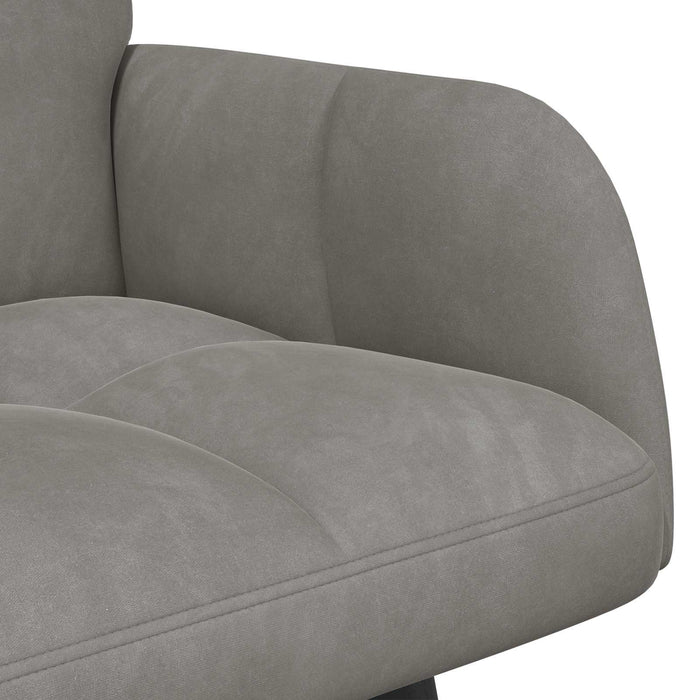 Canapea cu două locuri Gri deschis 115 x 61 x 87 cm Catifea - WALTI WALTI