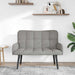 Canapea cu două locuri Gri deschis 115 x 61 x 87 cm Catifea - WALTI WALTI
