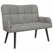 Canapea cu două locuri Gri deschis 115 x 61 x 87 cm Catifea - WALTI WALTI