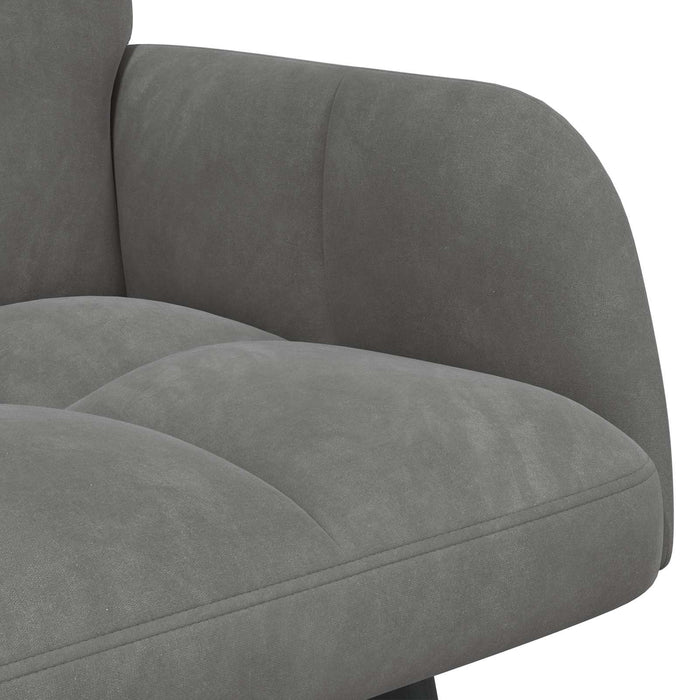 Canapea cu două locuri Gri închis 115 x 61 x 87 cm Catifea - WALTI WALTI
