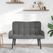 Canapea cu două locuri Gri închis 115 x 61 x 87 cm Catifea - WALTI WALTI