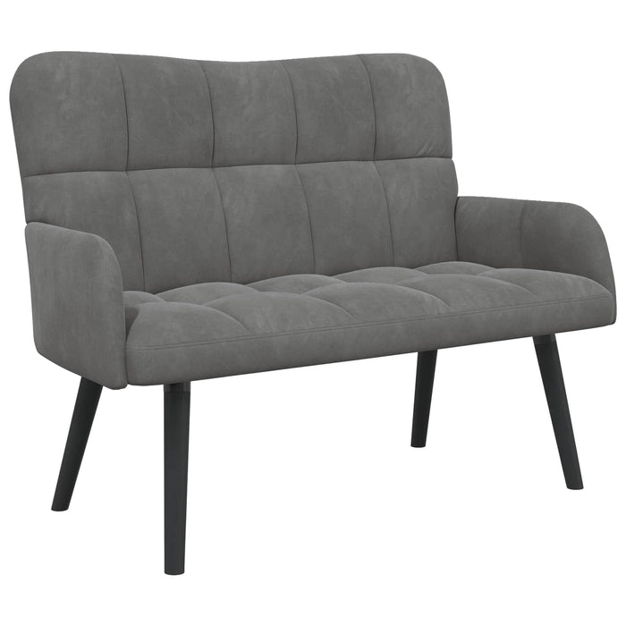 Canapea cu două locuri Gri închis 115 x 61 x 87 cm Catifea - WALTI WALTI