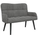 Canapea cu două locuri Gri închis 115 x 61 x 87 cm Catifea - WALTI WALTI