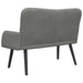 Canapea cu două locuri Gri închis 115 x 61 x 87 cm Catifea - WALTI WALTI