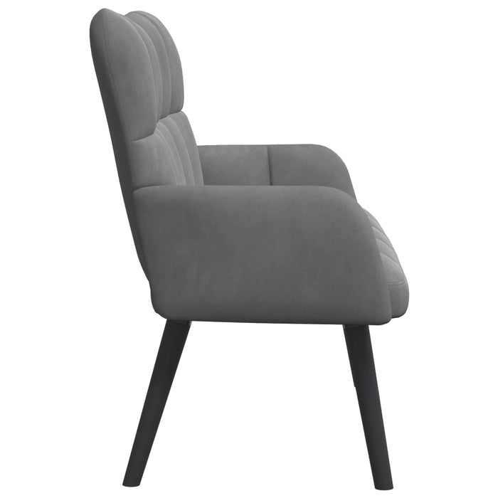 Canapea cu două locuri Gri închis 115 x 61 x 87 cm Catifea - WALTI WALTI