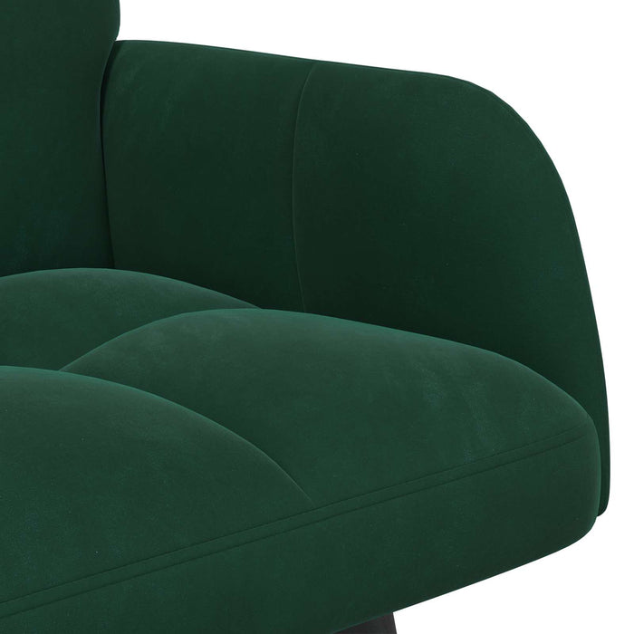 Canapea cu două locuri Verde închis 115 x 61 x 87 cm Catifea - WALTI WALTI