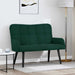 Canapea cu două locuri Verde închis 115 x 61 x 87 cm Catifea - WALTI WALTI