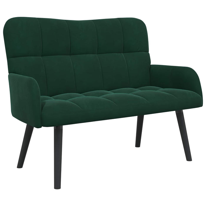 Canapea cu două locuri Verde închis 115 x 61 x 87 cm Catifea - WALTI WALTI