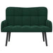 Canapea cu două locuri Verde închis 115 x 61 x 87 cm Catifea - WALTI WALTI