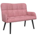 Canapea cu două locuri Roz 115 x 61 x 87 cm Catifea - WALTI WALTI
