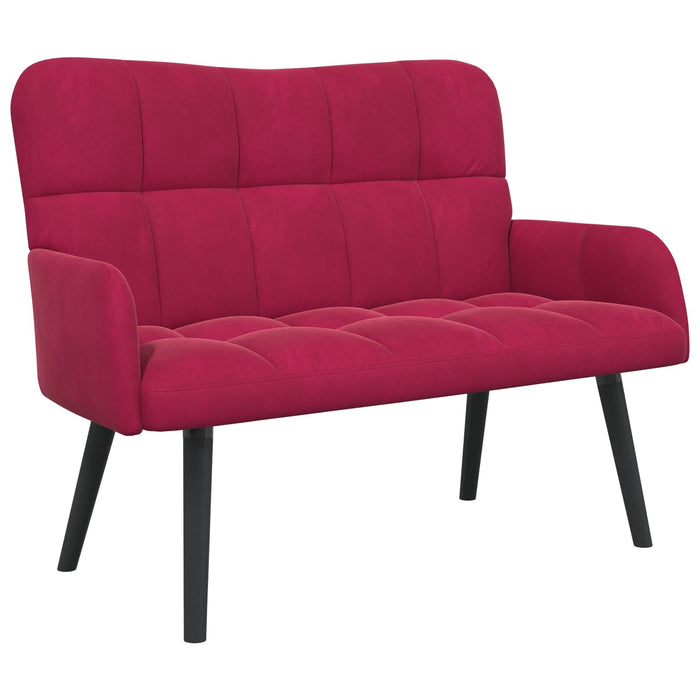 Canapea cu două locuri bordo 115 x 61 x 87 cm Catifea - WALTI WALTI