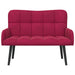 Canapea cu două locuri bordo 115 x 61 x 87 cm Catifea - WALTI WALTI