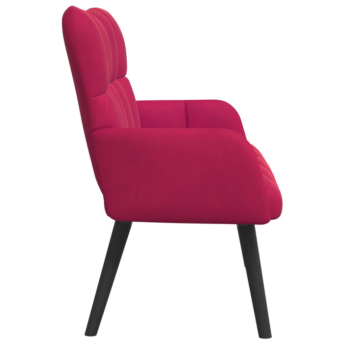 Canapea cu două locuri bordo 115 x 61 x 87 cm Catifea - WALTI WALTI