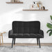 Canapea cu două locuri Negru 115 x 61 x 87 cm Catifea - WALTI WALTI