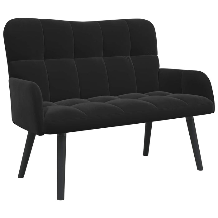 Canapea cu două locuri Negru 115 x 61 x 87 cm Catifea - WALTI WALTI