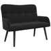 Canapea cu două locuri Negru 115 x 61 x 87 cm Catifea - WALTI WALTI