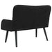 Canapea cu două locuri Negru 115 x 61 x 87 cm Catifea - WALTI WALTI