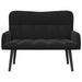 Canapea cu două locuri Negru 115 x 61 x 87 cm Catifea - WALTI WALTI