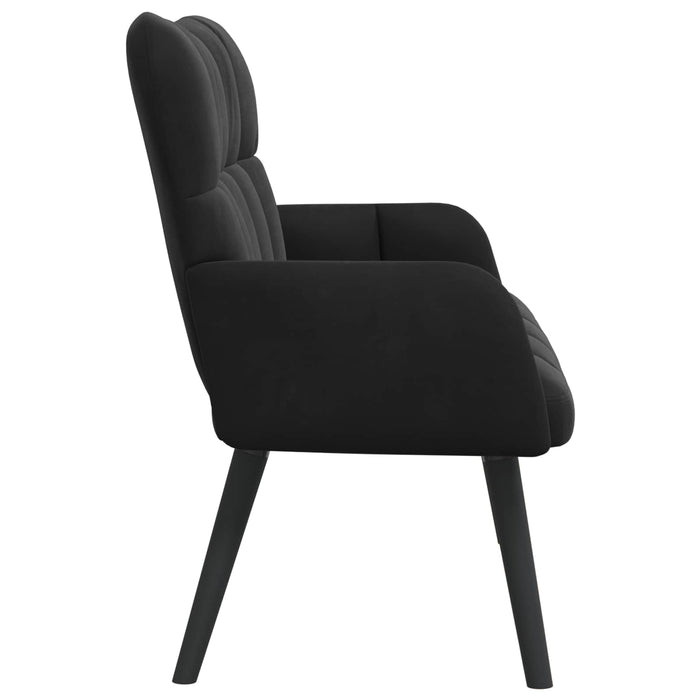 Canapea cu două locuri Negru 115 x 61 x 87 cm Catifea - WALTI WALTI