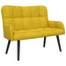 Canapea cu două locuri Galben 115 x 61 x 87 cm Catifea - WALTI WALTI