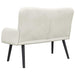 Canapea cu două locuri Crem 115 x 61 x 87 cm Catifea - WALTI WALTI