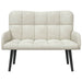 Canapea cu două locuri Crem 115 x 61 x 87 cm Catifea - WALTI WALTI