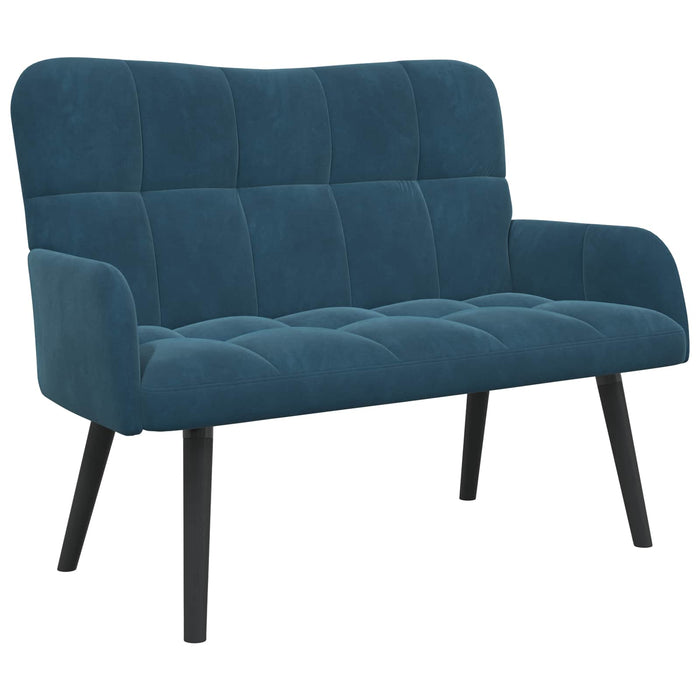 Canapea cu două locuri albastru 115 x 61 x 87 cm Catifea - WALTI WALTI
