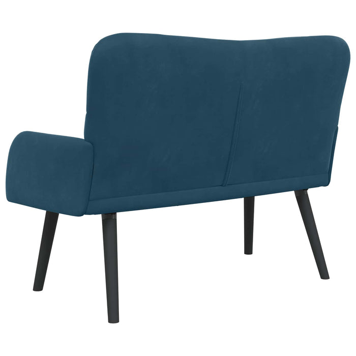 Canapea cu două locuri albastru 115 x 61 x 87 cm Catifea - WALTI WALTI