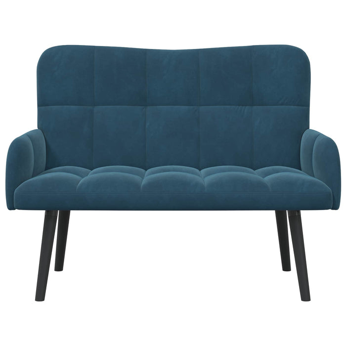 Canapea cu două locuri albastru 115 x 61 x 87 cm Catifea - WALTI WALTI