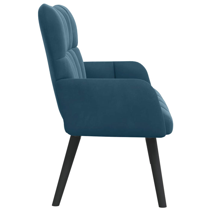Canapea cu două locuri albastru 115 x 61 x 87 cm Catifea - WALTI WALTI