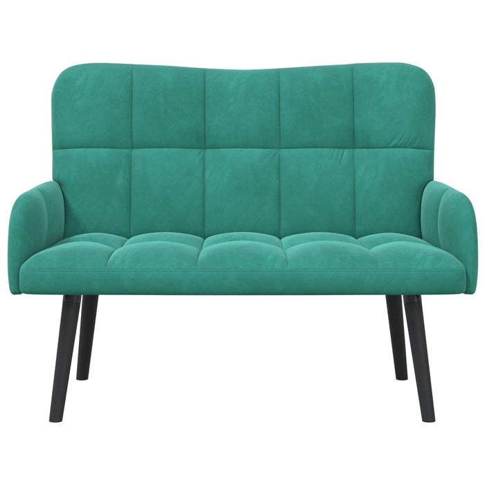 Canapea cu două locuri Turcoaz 115 x 61 x 87 cm Catifea - WALTI WALTI