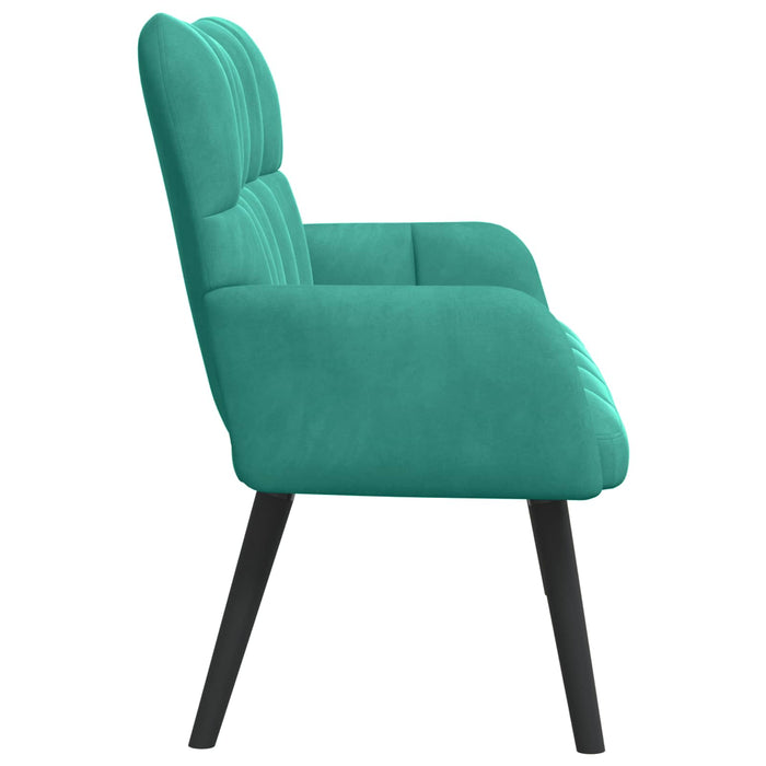 Canapea cu două locuri Turcoaz 115 x 61 x 87 cm Catifea - WALTI WALTI