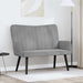 Canapea cu două locuri Gri deschis 115 x 61 x 87 cm Catifea - WALTI WALTI