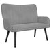 Canapea cu două locuri Gri deschis 115 x 61 x 87 cm Catifea - WALTI WALTI