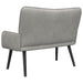 Canapea cu două locuri Gri deschis 115 x 61 x 87 cm Catifea - WALTI WALTI